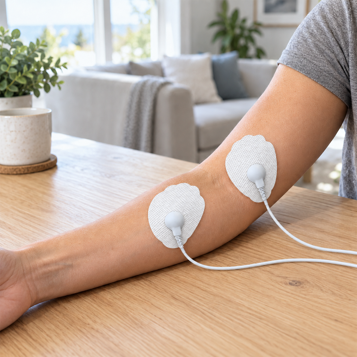 Zuvlin Replacement Snap‑on TENS Electrode Gel Pads, Reusable Latex‑Free for TENS EMS Massager