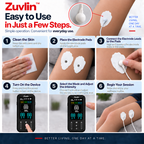 How to use the Zuvlin ZV-T01 TENS and EMS device with snap-on electrode pads