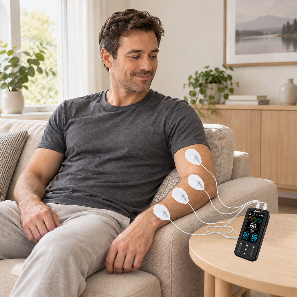 Zuvlin ZV‑T02 TENS & EMS Electrotherapy Device