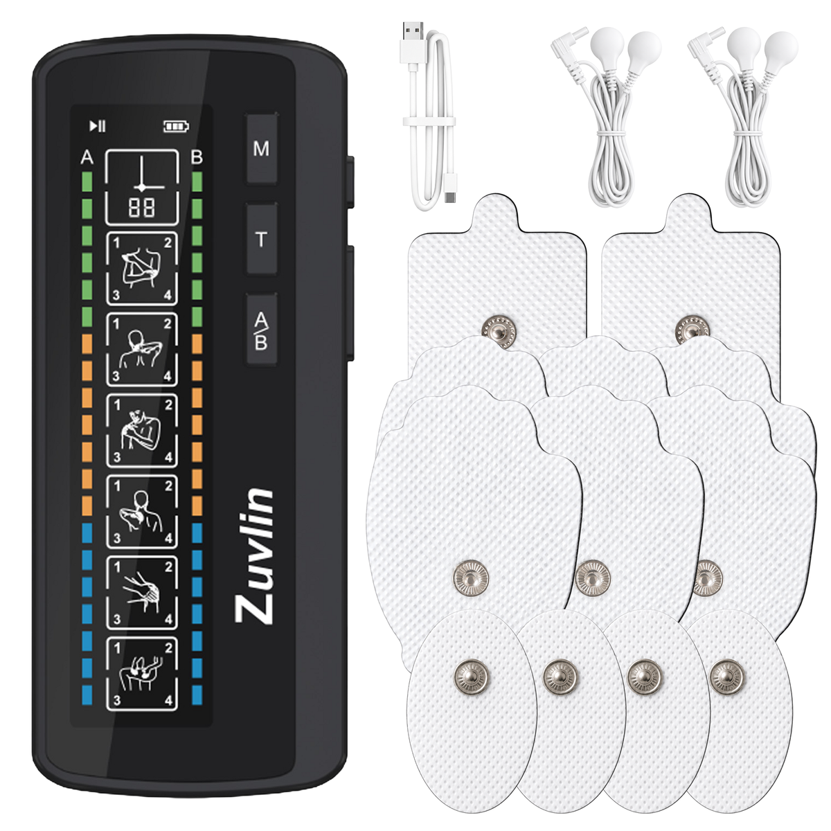 Zuvlin ZV‑T02 TENS & EMS Electrotherapy Device